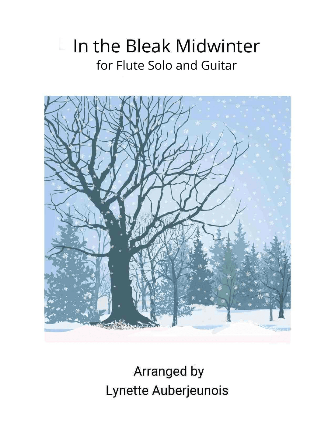 In the Bleak Midwinter - Flute Solo with Guitar Chords (arr. Lynette Auberjeunois)