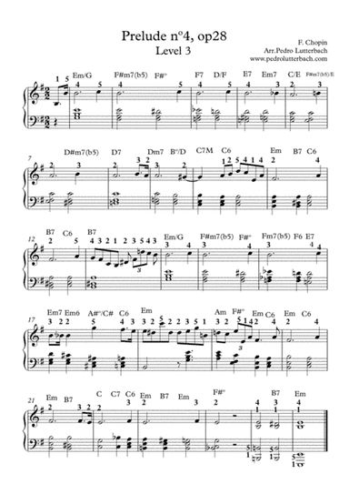 Prelude nº4 - Chopin (arr. Pedro Lutterbach)