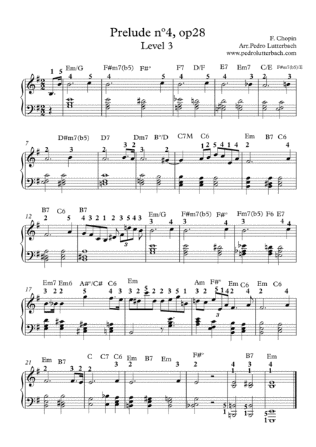 Prelude nº4 - Chopin (arr. Pedro Lutterbach)