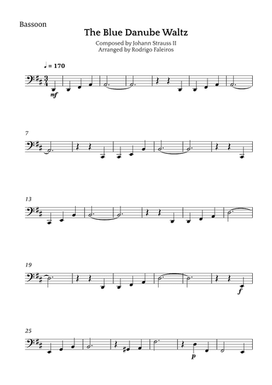 The Blue Danube Waltz (arr. Rodrigo Faleiros)