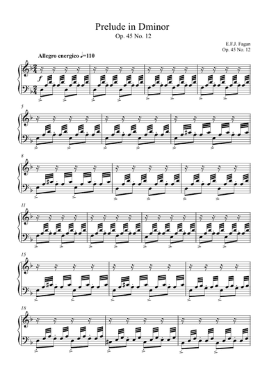 Prelude in D minor Op. 45 No. 12