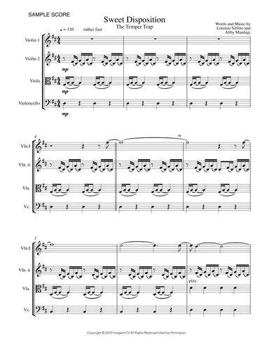 Sweet Disposition (arr. Sherry Lewis)