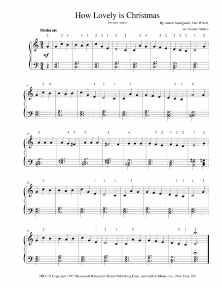 How Lovely Is Christmas (arr. Samuel Stokes)