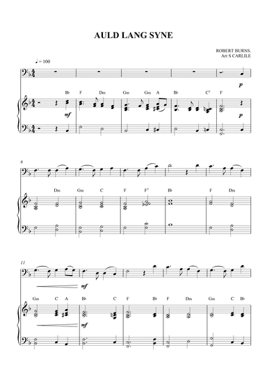 Auld Lang Syne (arr. SCMusic)