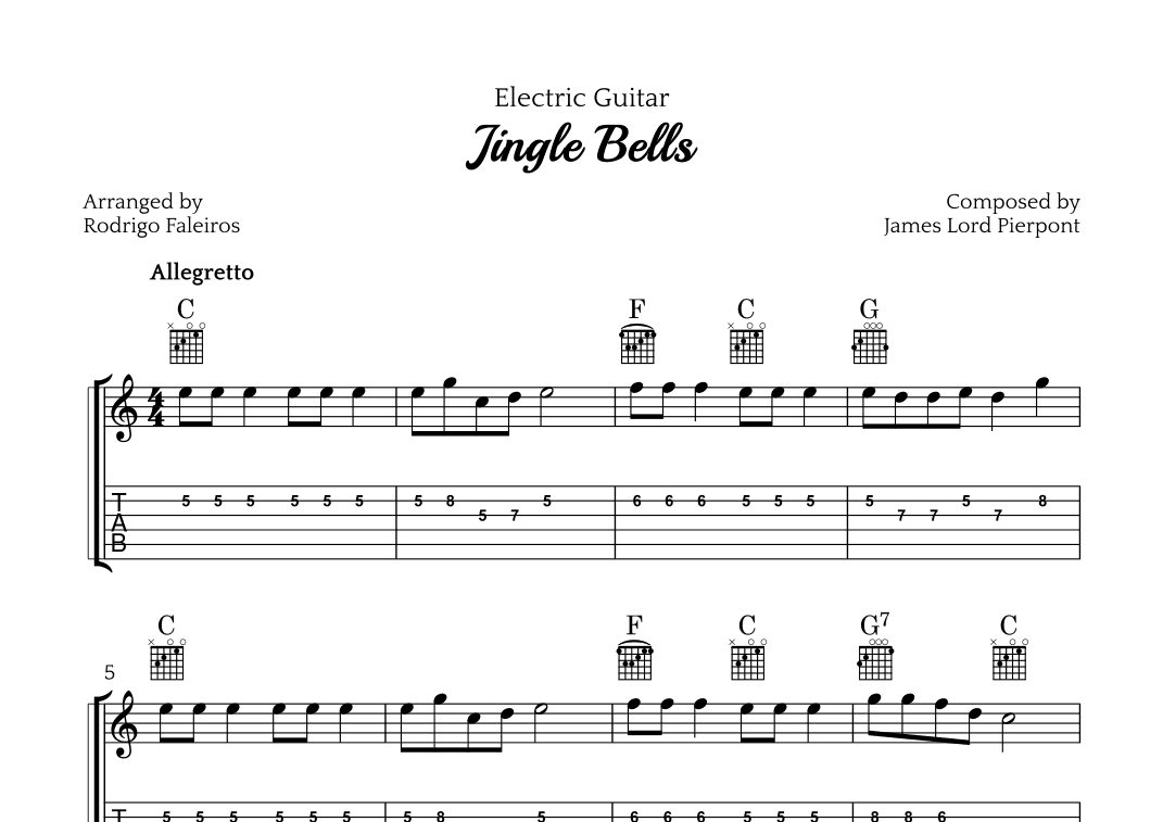 Jingle Bells (arr. Rodrigo Faleiros)