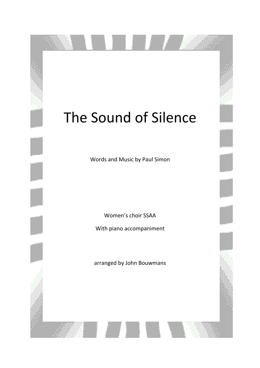 The Sound Of Silence (arr. John Bouwmans)