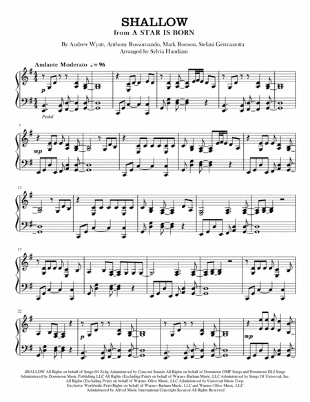 Shallow (arr. Sylvia Handiani)