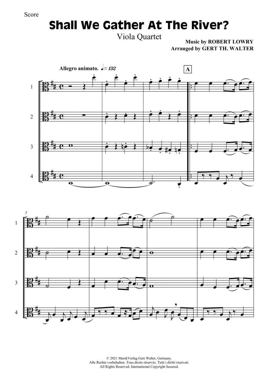 Shall We Gather At The River (arr. Gert Th. Walter)