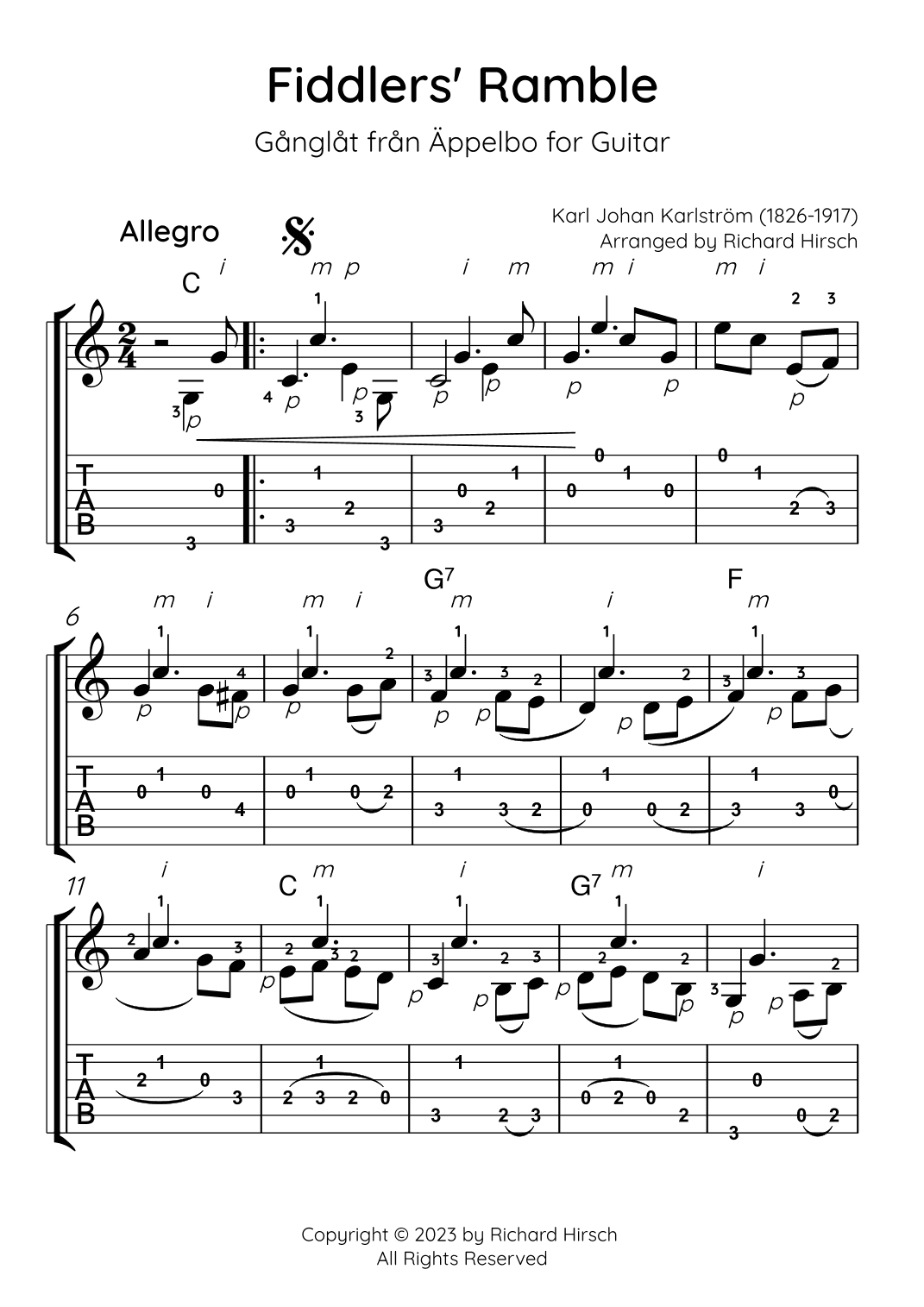 Fiddlers' Ramble (arr. Richard Hirsch)