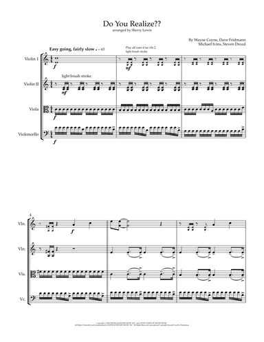 Do You Realize?? (arr. Sherry Lewis)