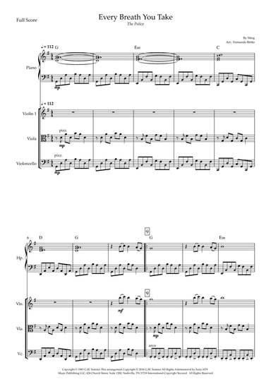 Every Breath You Take (arr. Fernando Britto)