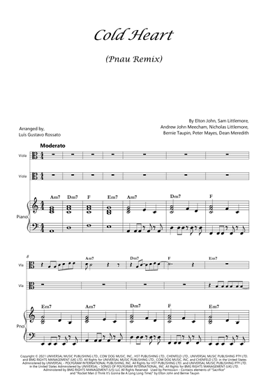Cold Heart (pnau Remix) (arr. Luís Gustavo Rossato)