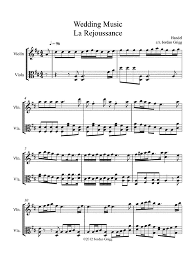 La Rejoussance (arr. Jordan Grigg)