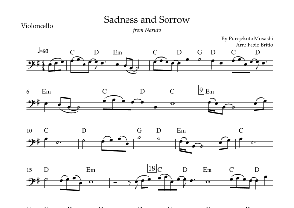 Sadness And Sorrow (arr. Fabio Britto)