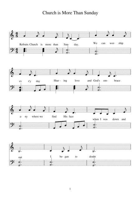 Church Is More Than Sunday