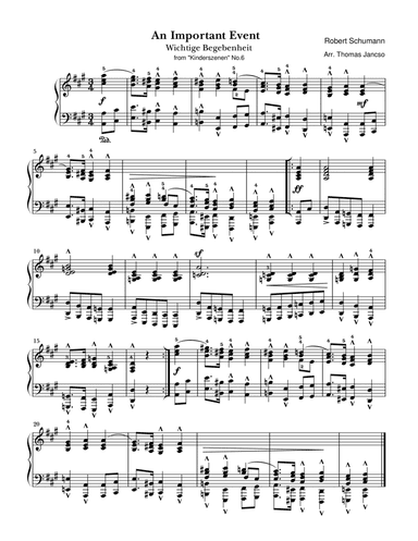 Wichtige Begebenheit (arr. Thomas Jancso)