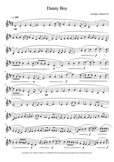 Danny Boy (arr. Elaine Yu)