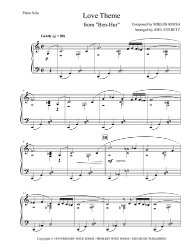 Ben Hur (prelude And Main Theme) (arr. Joel Everett)