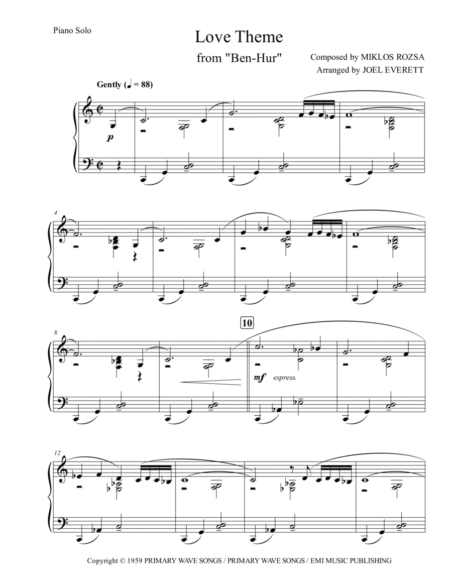 Ben Hur (prelude And Main Theme) (arr. Joel Everett)