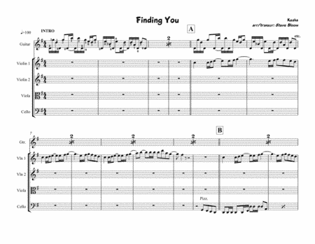 Finding You (arr. Steve Bloom)