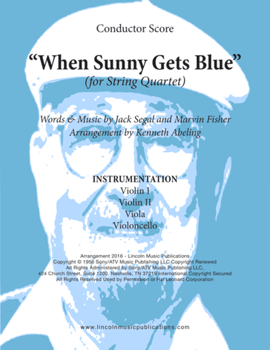 When Sunny Gets Blue (arr. Kenneth Abeling)