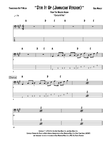 Stir It Up (arr. Accubass)