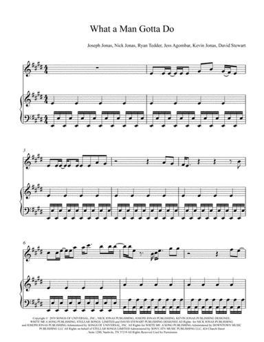 What A Man Gotta Do (arr. C&D Music Publishing)