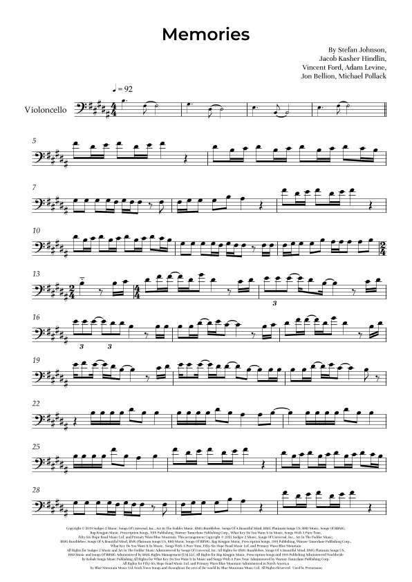 Memories (arr. Alliance Edition)