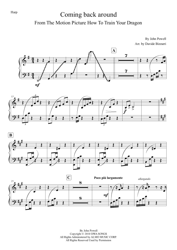 Coming Back Around (arr. Davide Bizzarri)