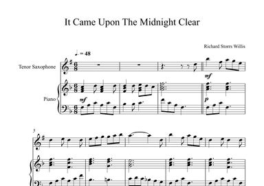 It Came Upon The Midnight Clear - Richard Storrs Willis (Tenor Sax + Piano) (arr. Digital Book Music)