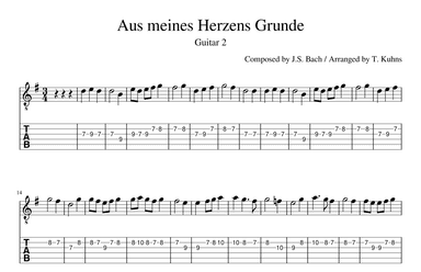 Aus meines Herzens Grunde (arr. Terry Kuhns)