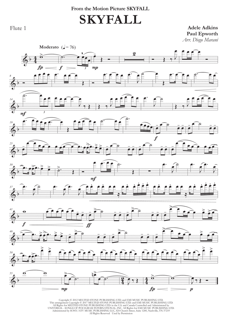 Skyfall (arr. Diego Marani)
