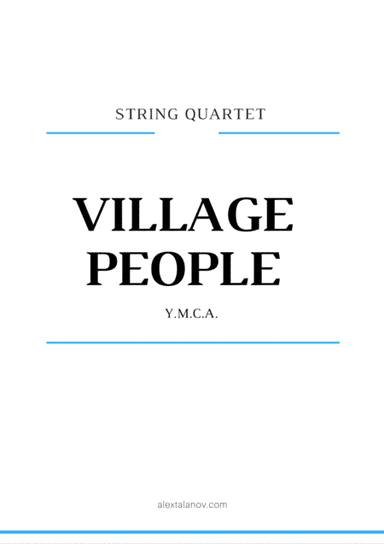 Y.M.C.A. (arr. Alex Talanov)