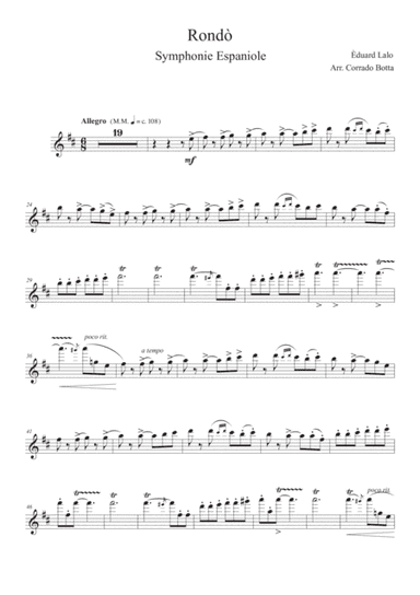 Rondò, Edouard Lalo Symphonie Espagnole (arr. Corrado Botta)