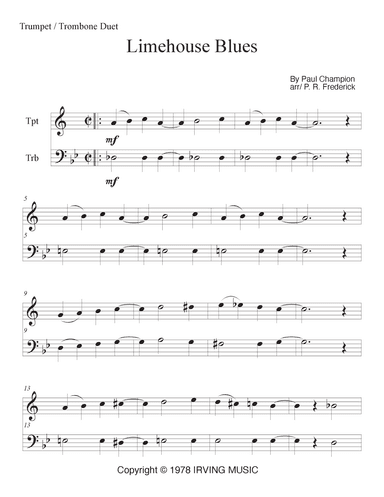 Limehouse Blues (arr. P. R. Frederick)