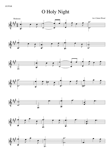 O Holy Night (arr. Calum Wood)