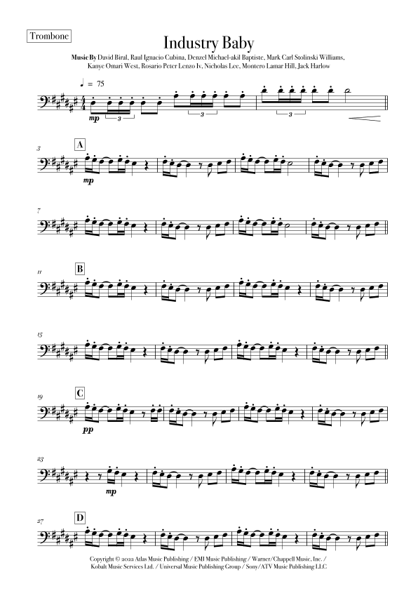 Industry Baby (arr. Rodrigo Nascimento)