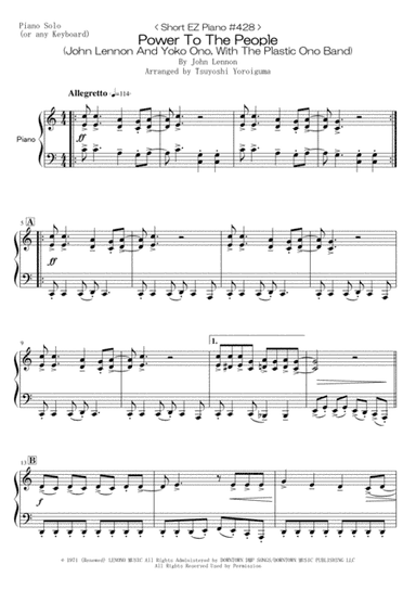 Power To The People (arr. Tsuyoshi Yoroiguma)