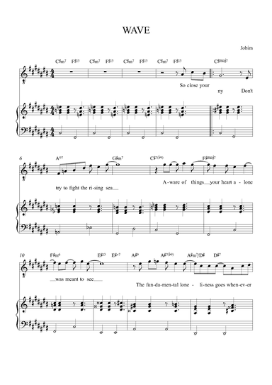 Wave (arr. Alex Nunes Rodriguez)