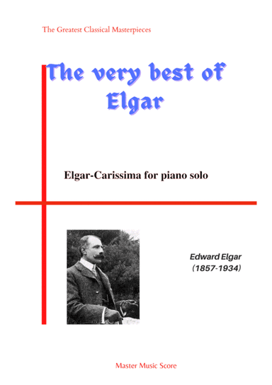 Elgar-Carissima for piano solo (arr. MPS)
