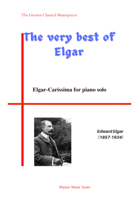 Elgar-Carissima for piano solo (arr. MPS)