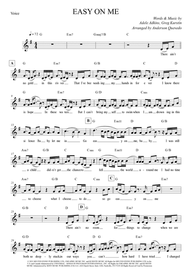 Easy On Me (arr. Anderson Quevedo)