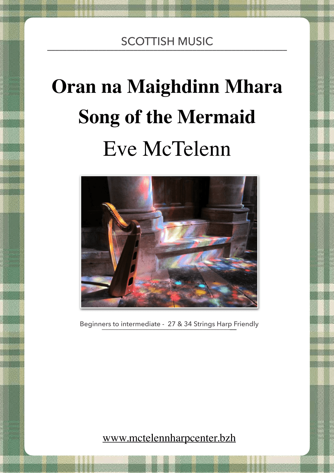 Oran na Maighdinn Mhara - beginner & 27 / 34 String Harp | McTelenn Harp Center (arr. Eve McTelenn)