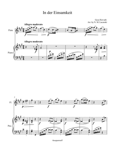 In der Einsamkeit (arr. Nick Lacanski)