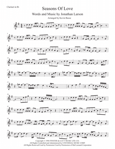 Seasons Of Love (arr. Kevin Busse)