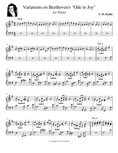 Variations on Beethoven's "Ode to Joy"