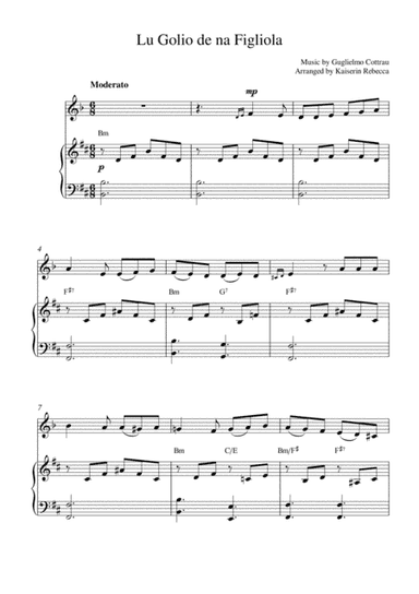 Lu Golio de na Figliola (arr. Kaiserin Rebecca)