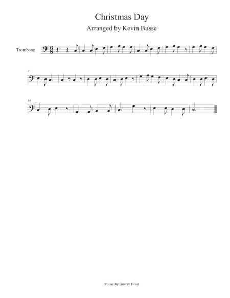 Christmas Day - Trombone (arr. Kevin Busse)