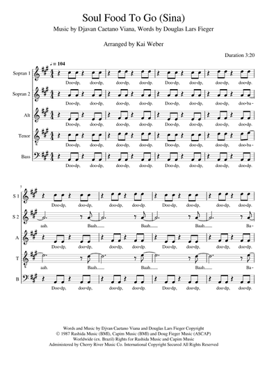 Soul Food To Go (sina) (arr. Kai Weber)