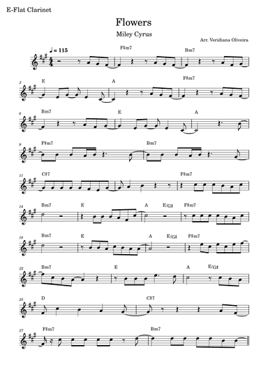 Flowers (arr. Veridiana Oliveira)